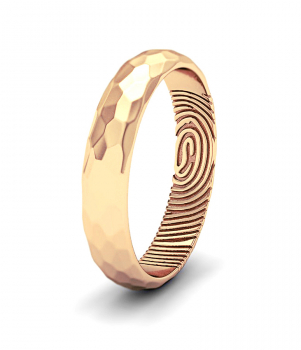 Кольцо с отпечатком пальца (Мод. 203)